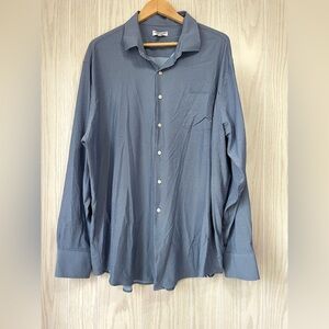 Peter Millar Blue Southern Comfort Long Sleeve Button-Down Shirt Size XXL EUC